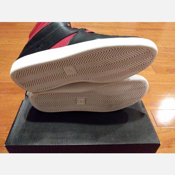 Rocawear Renaissance Designer Sneakers Black and Red Rare Sz. 10 Vintage DS New - Picture 8 of 13